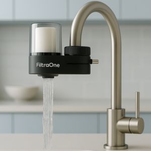 L'eau claire est filtrée.